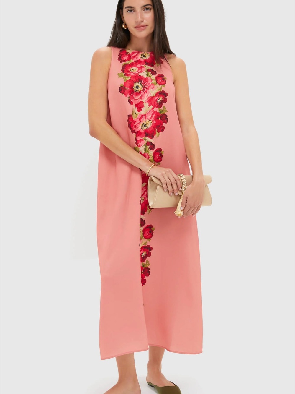 Tuckernuck Coral Poppy Portia Maxi Dress - Picture 3 of 11